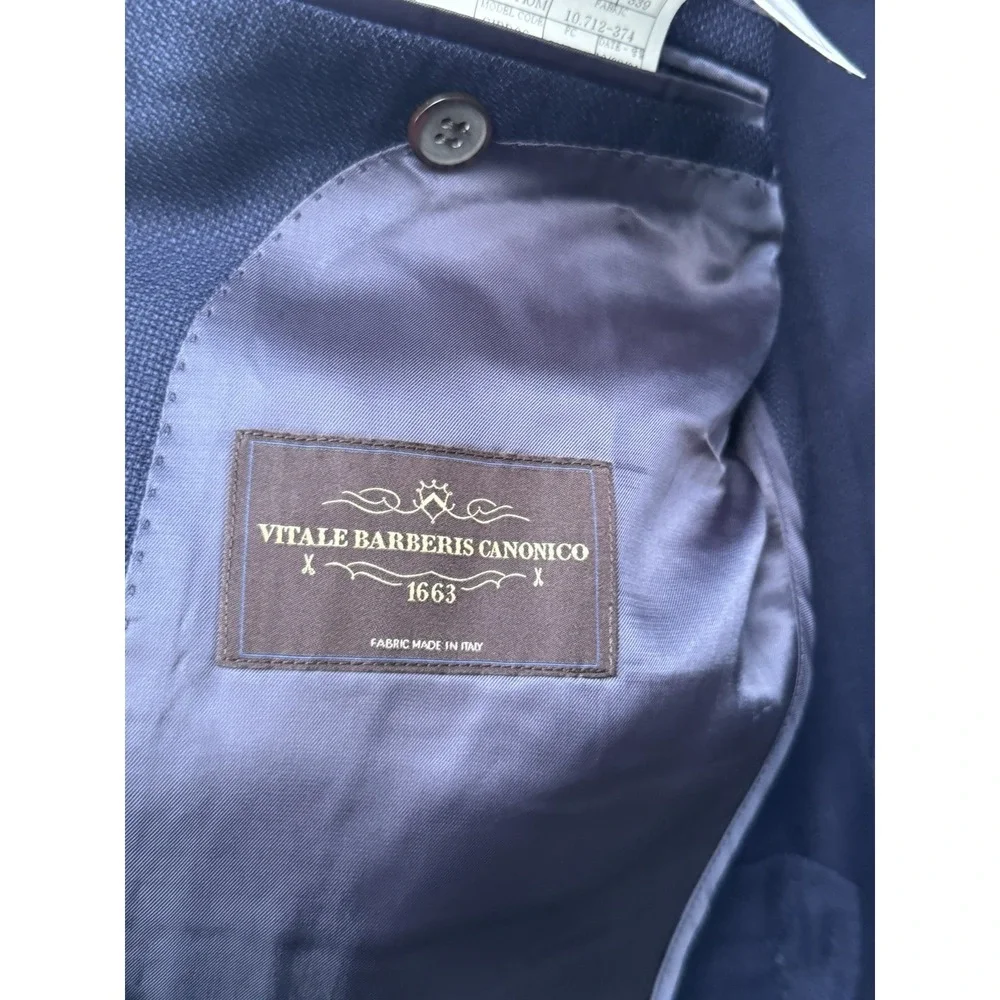 Suit Supply Havana Single Breasted Vitale Barberis Canonico Wool Blazer 36R 46R